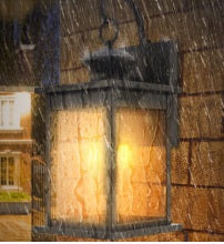 Outdoor Wall Sconce- Dusk-To-Dawn Photocell Sensor-E12 Base-Free Shipping*