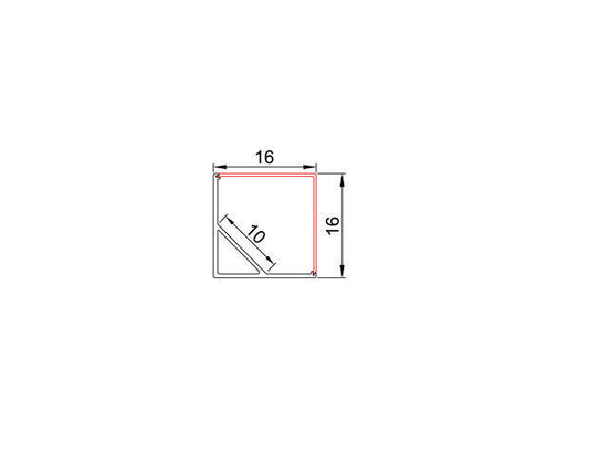 ALU-005, ALU006 -- 90 D, Corner LED Channel Profiles